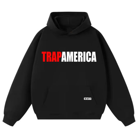 TrapAmerica Heavyweight Hoodie- Red